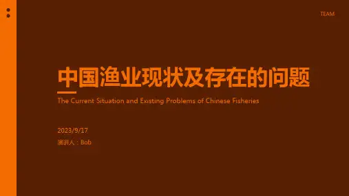 2023年当前中国渔业发展现状、存在的问题和发展对策报告模板