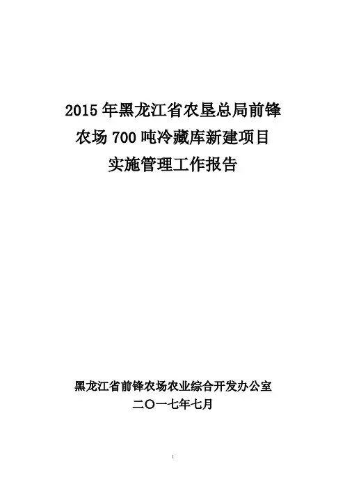 项目实施管理工作报告
