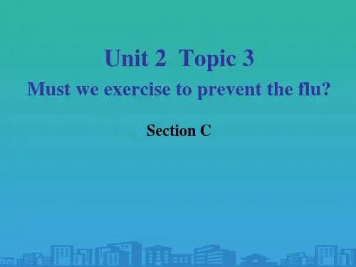 《Must-we-exercise-to-prevent-the-flu》SectionC-PPT