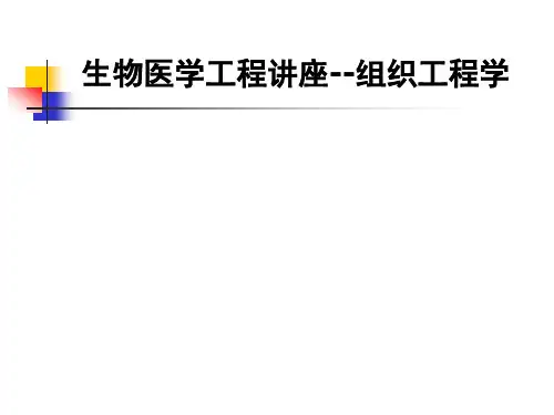 生物工程学概论-组织工程学
