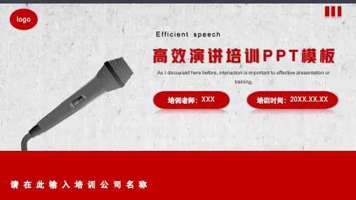 202X 高效演讲演讲提升 培训PPT模板(内容完整)
