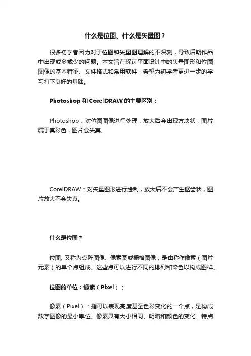 什么是位图、什么是矢量图？