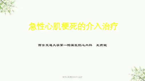 急性心肌梗死的介入治疗课件