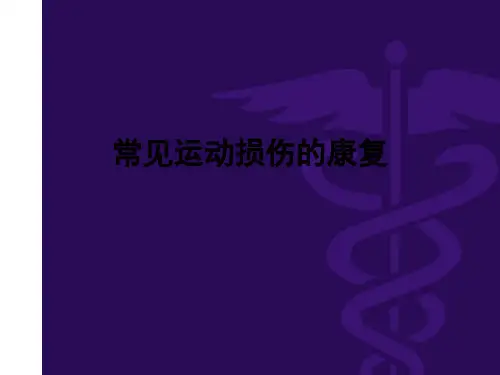 运动损伤的康复ppt课件