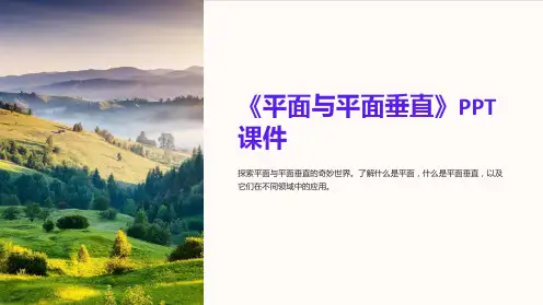 《平面与平面垂直》课件