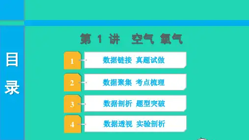 2022年中考化学第一部分知识梳理第1讲空气氧气课件