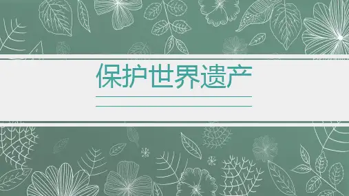 第二单元保护世界遗产课件人教版初中美术九年级下册