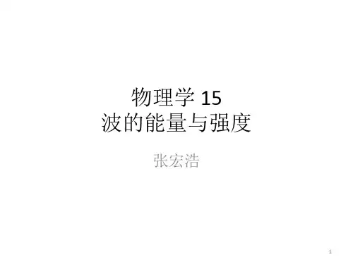物理学15-波的能量与强度