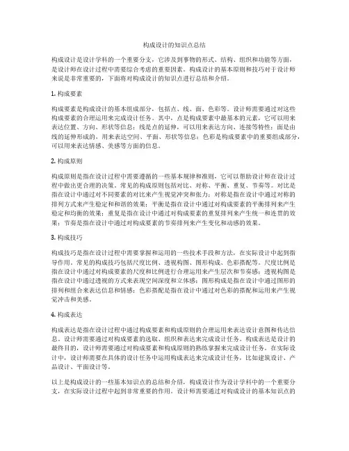 构成设计的知识点总结
