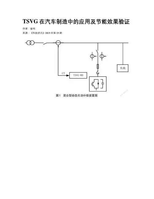 TSVG在汽车制造中的应用及节能效果验证 