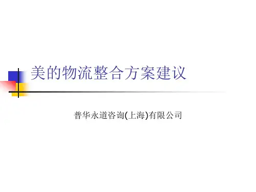 物流改进的具体方案
