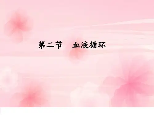 七年级生物下册血液循环