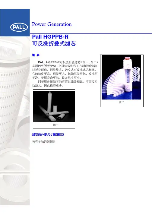 PALL HGPPB-R型可反洗折叠式滤芯介绍