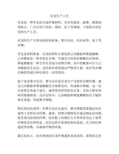尼龙生产工艺