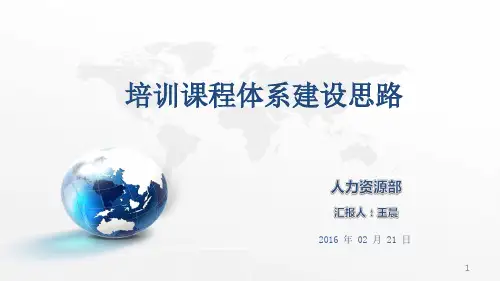 课程体系框架幻灯片