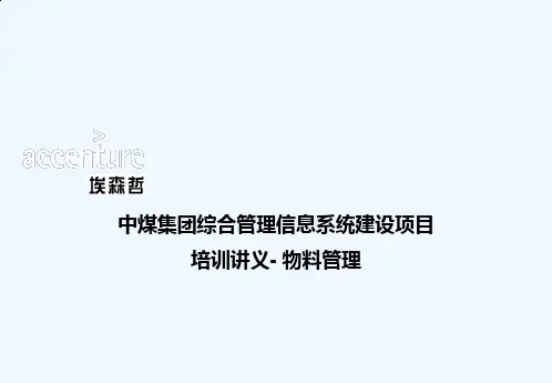 某集团综合管理信息系统建设项目培训讲义