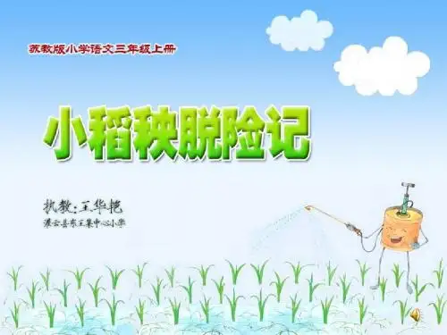 《小稻秧脱险记》课件