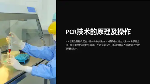 PCR技术的原理及操作