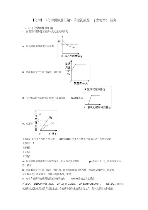 【化学】《化学图像题汇编》单元测试题(含答案)经典
