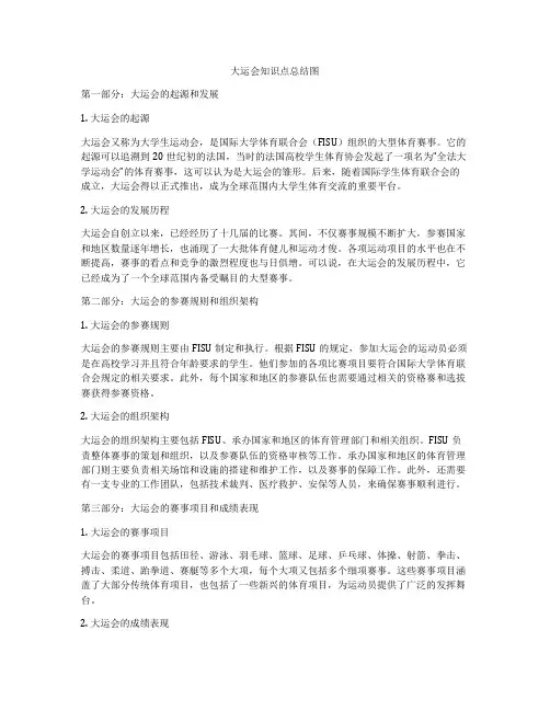 大运会知识点总结图