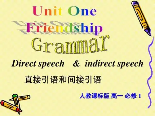 Unit1 Friendship-Grammar