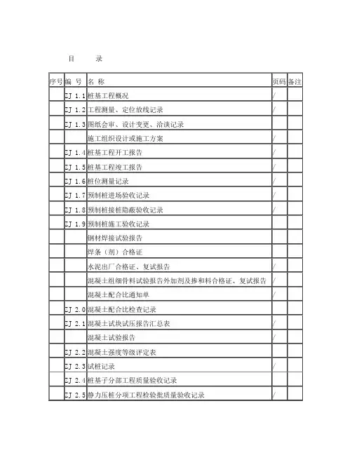 最新桩基资料U盘