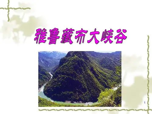 人教版小学四年级语文上册第2课《-雅鲁藏布大峡谷》精ppt课件