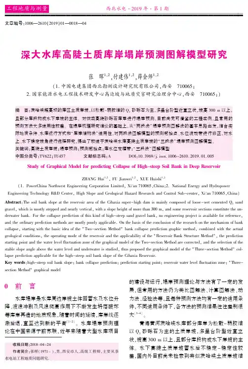 深大水库高陡土质库岸塌岸预测图解模型研究