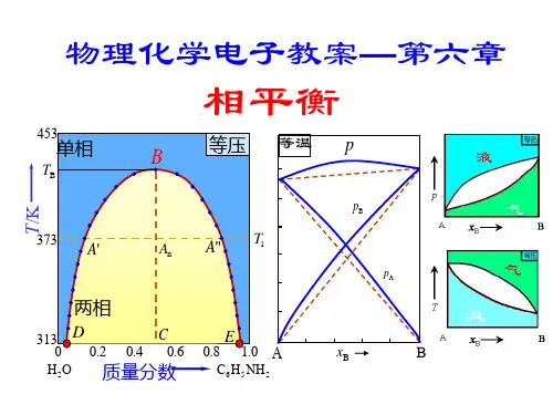 物理化学电子教案-第六章-相平衡