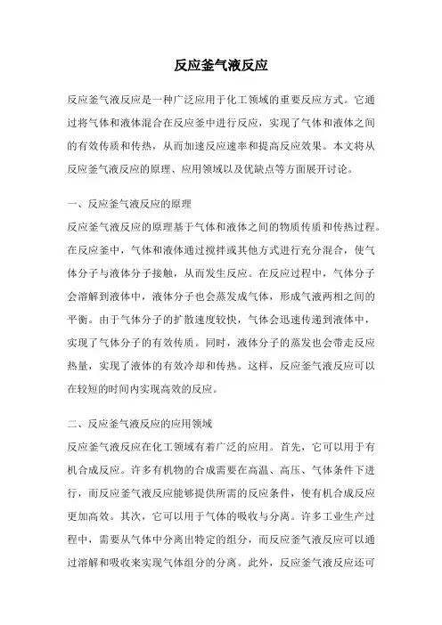 反应釜气液反应