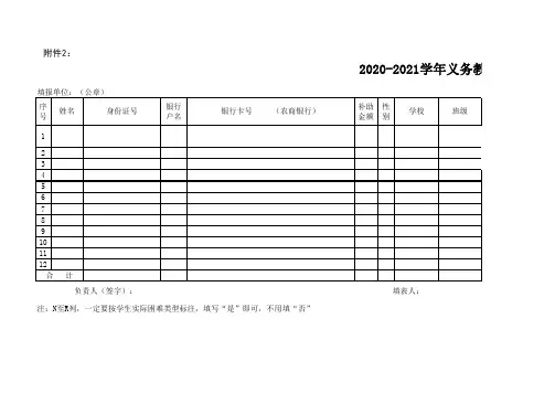 家庭经济困难非寄宿生生活补助受助学生明细表