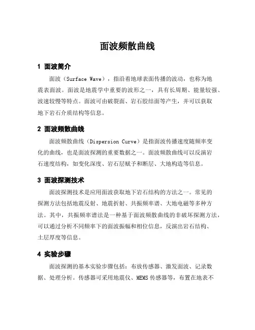 面波频散曲线