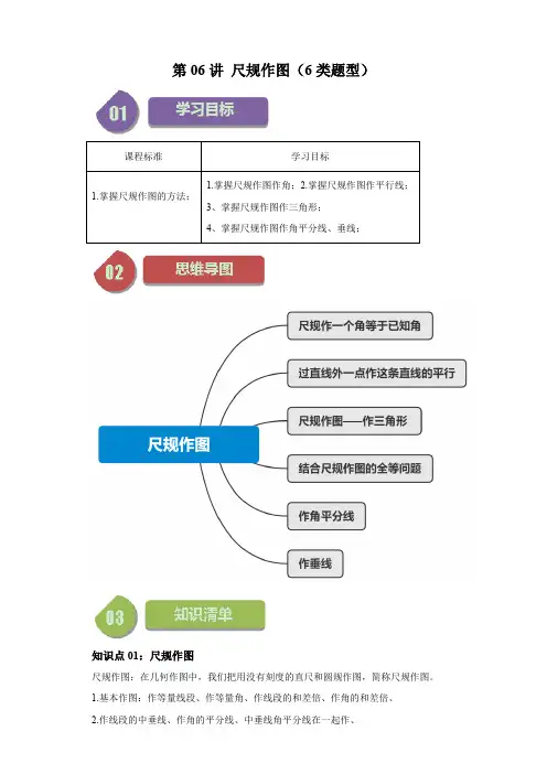 1.6 尺规作图 浙教版八年级数学上册题型讲练(含解析)