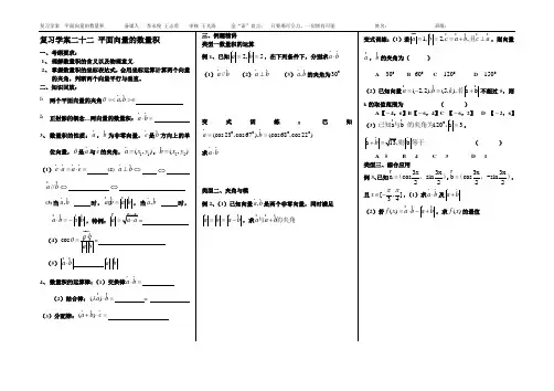 22平面向量的数量积