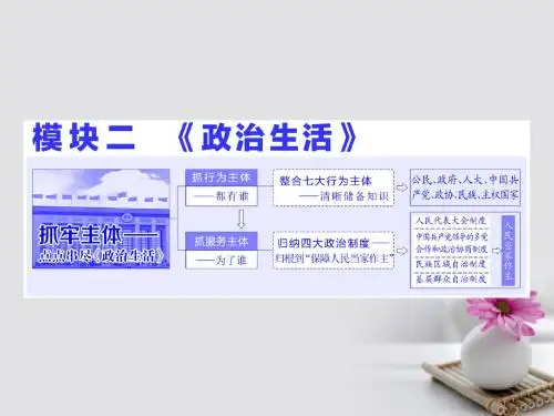 高三政治二轮复习 模块二 专题一 政治生活主体集释之(