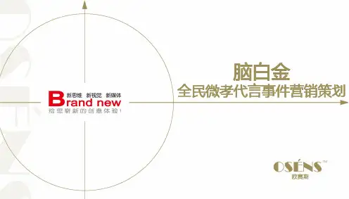 欧赛斯脑白金线下线上互动网络整合营销内容策划方案