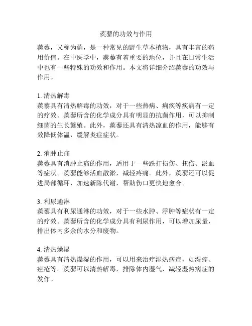 蒺藜的功效与作用
