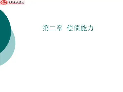 《偿债能力分析》PPT课件