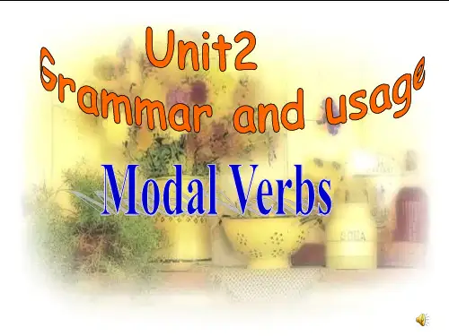 M4U2 modal verbs(公开课课件)