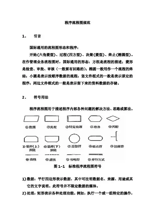 程序流程图编写规范_(终极整理版)