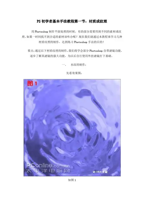 PS初学者基本手法-材质或纹理