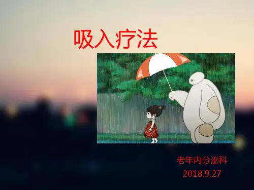 吸入疗法PPT课件