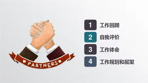 商务微立体述职报告工作总结PPT模板(1)
