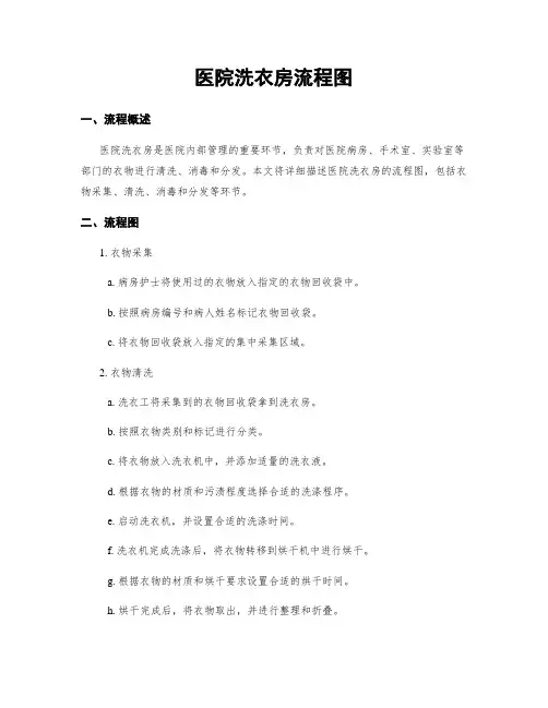 医院洗衣房流程图