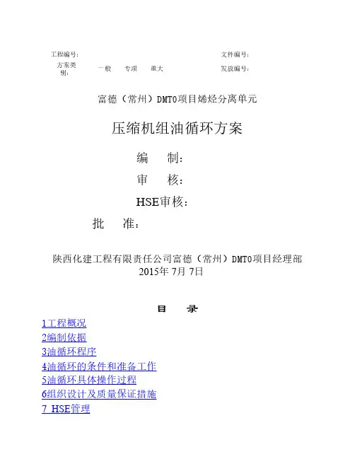 油循环方案