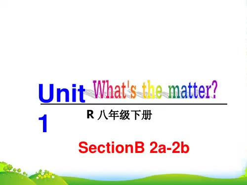 人教版八年级英语下册Unit 1 第4课时(2a-2b)课件