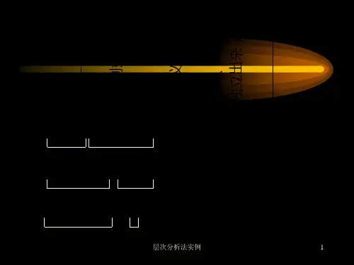 层次分析法实例-PPT