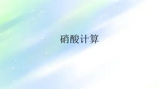 硝酸计算_精品文档