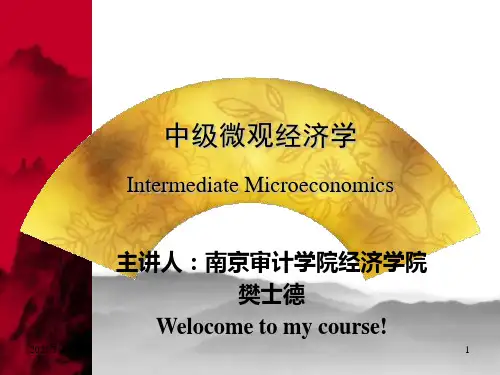 中级微观经济学第一讲PPT课件