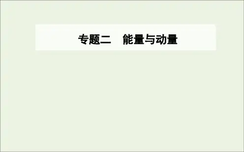 2020届高考物理二轮复习专题二第一讲功和功率动能定理课件